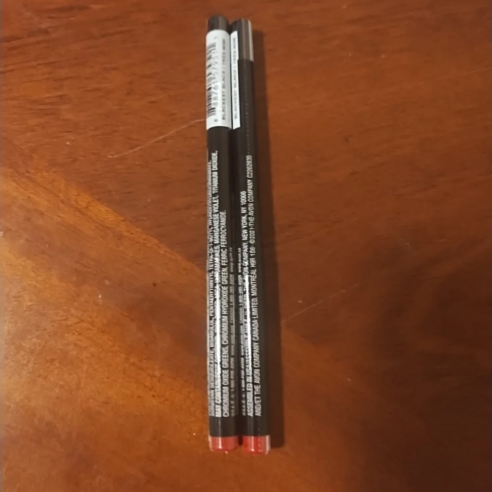 Avon Glimmer eyeliner - blackest black, Lot Of 2